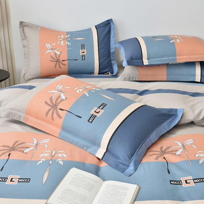 91家纺网 家纺一手货源 找家纺 登登家纺 2025新款全棉13070四件套 假日印象