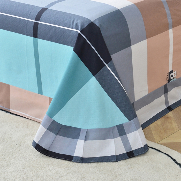 91家纺网 家纺一手货源 找家纺 登登家纺 2025新款全棉13070四件套 简单生活