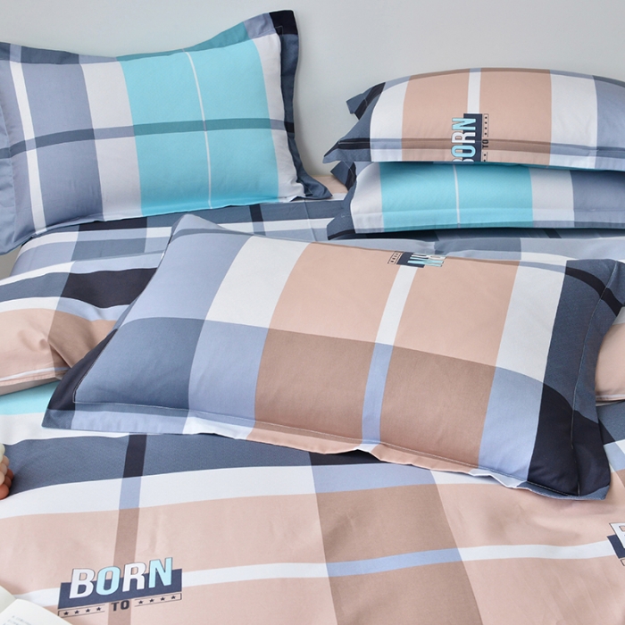 91家纺网 家纺一手货源 找家纺 登登家纺 2025新款全棉13070四件套 简单生活