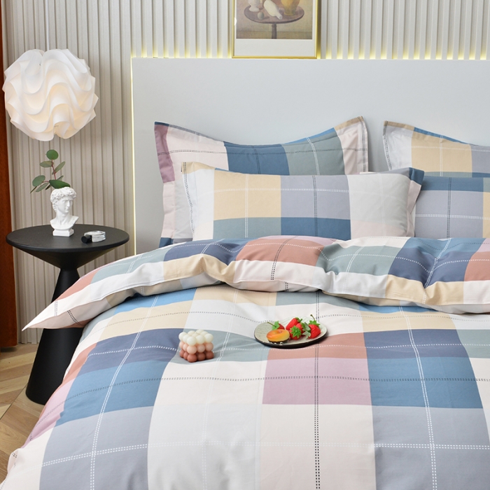 91家纺网 家纺一手货源 找家纺 登登家纺 2025新款全棉13070四件套 经典格调