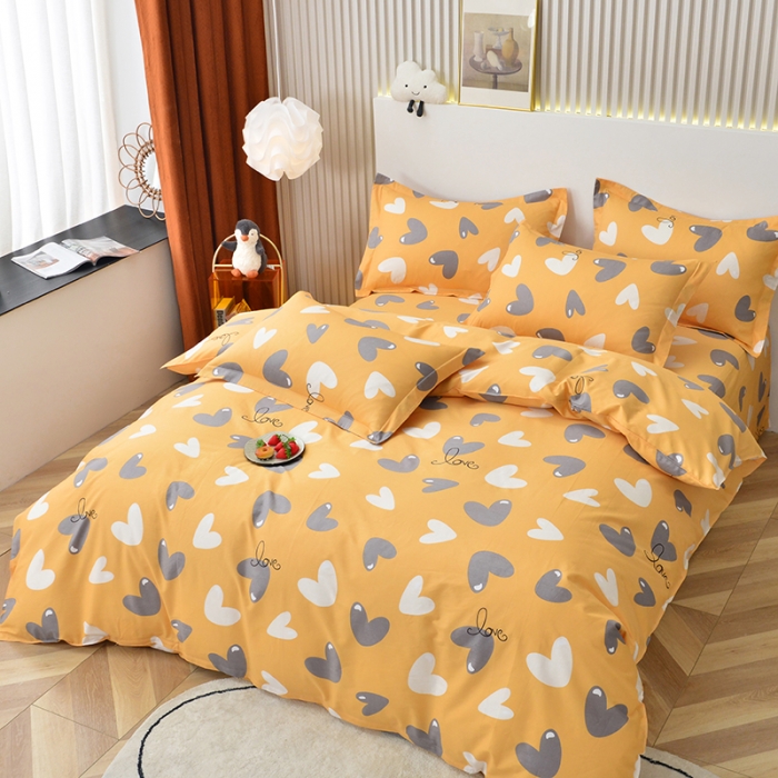 91家纺网 家纺一手货源 找家纺 登登家纺 2025新款全棉13070四件套 浪漫满屋