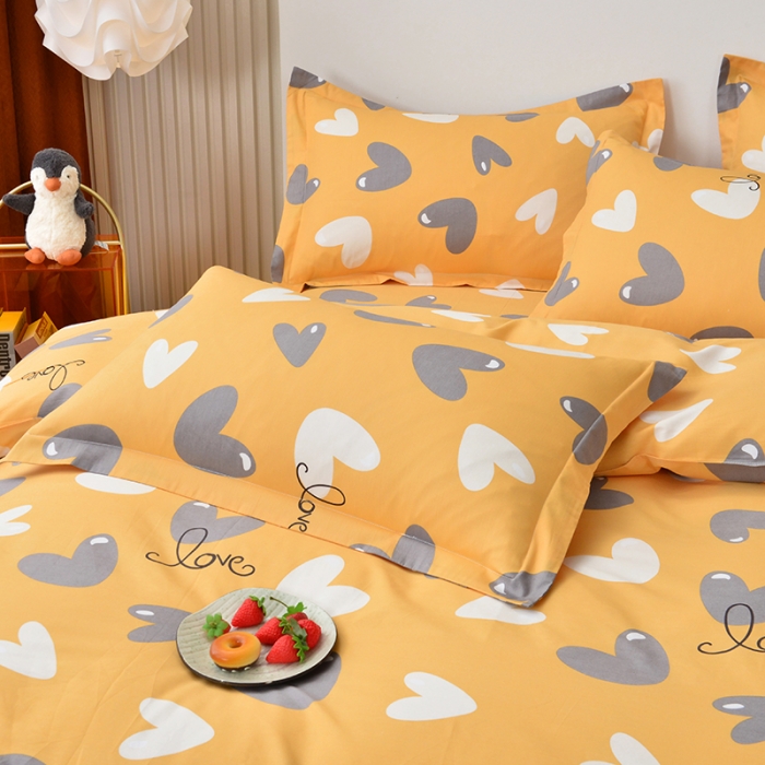 91家纺网 家纺一手货源 找家纺 登登家纺 2025新款全棉13070四件套 浪漫满屋