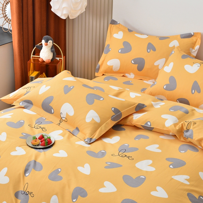 91家纺网 家纺一手货源 找家纺 登登家纺 2025新款全棉13070四件套 浪漫满屋