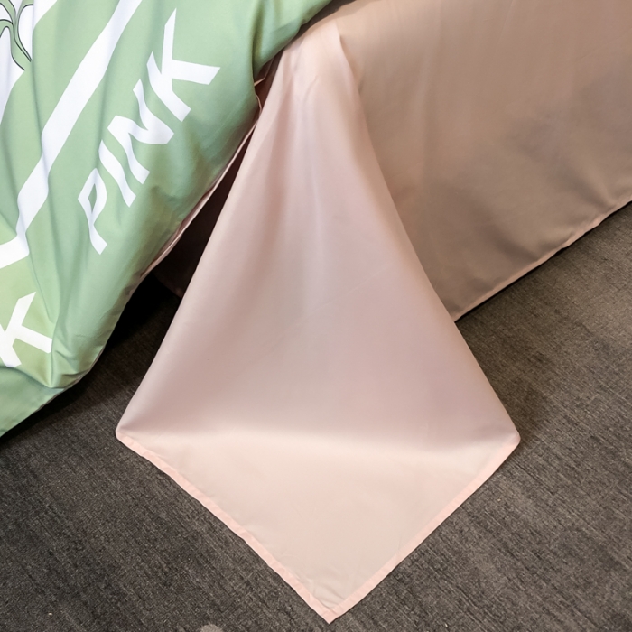 91家纺网 家纺一手货源 找家纺 花沐 2025新款轻奢潮牌亲肤棉纯棉四件套 粉色郁金香