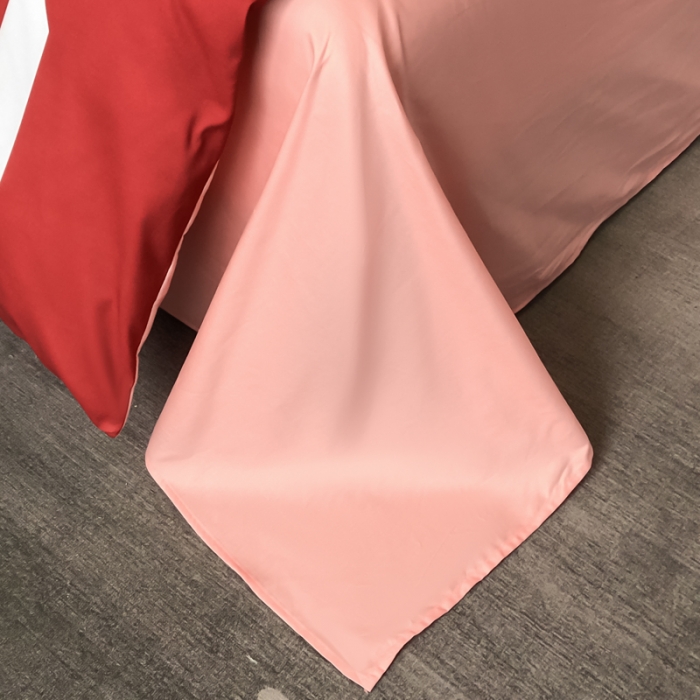 91家纺网 家纺一手货源 找家纺 花沐 2025新款轻奢潮牌亲肤棉纯棉四件套 轻奢红迪