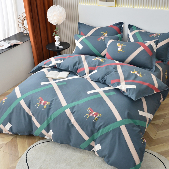 91家纺网 家纺一手货源 找家纺 登登家纺 2025新款全棉13070四件套 轻奢生活