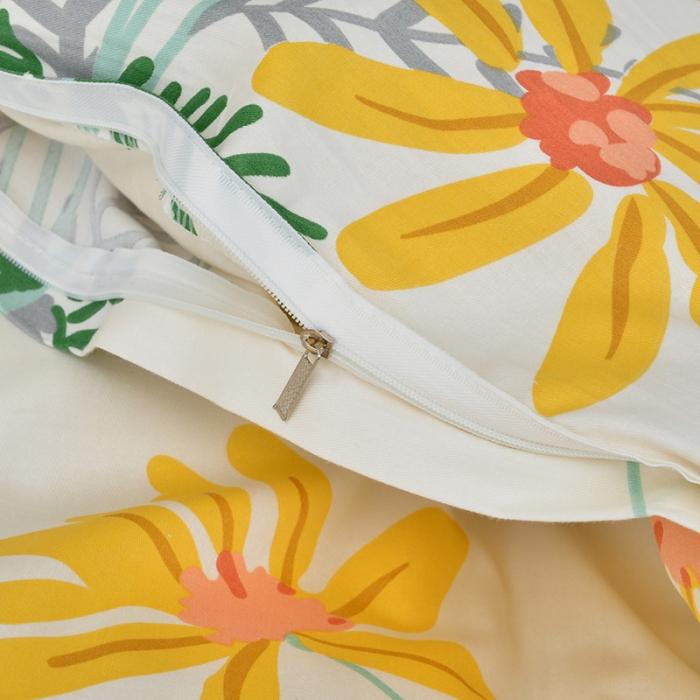 91家纺网 家纺一手货源 找家纺 登登家纺 2025新款全棉13070四件套 向阳花开