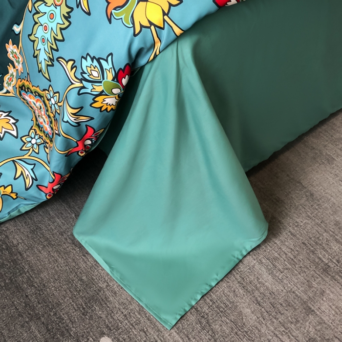 91家纺网 家纺一手货源 找家纺 花沐 2025新款轻奢潮牌亲肤棉纯棉四件套 轻奢晴茉