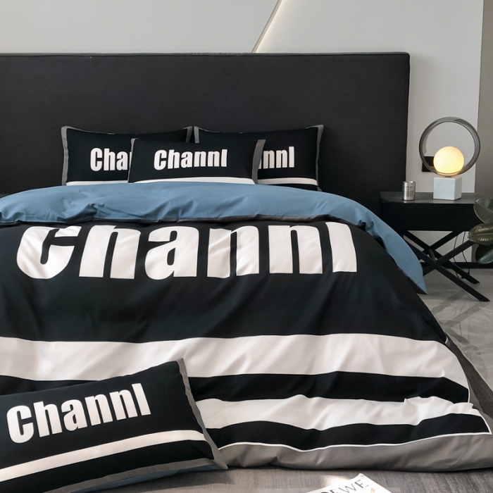 91家纺网 家纺一手货源 找家纺 花沐 2025新款轻奢潮牌亲肤棉纯棉四件套 轻奢英伦