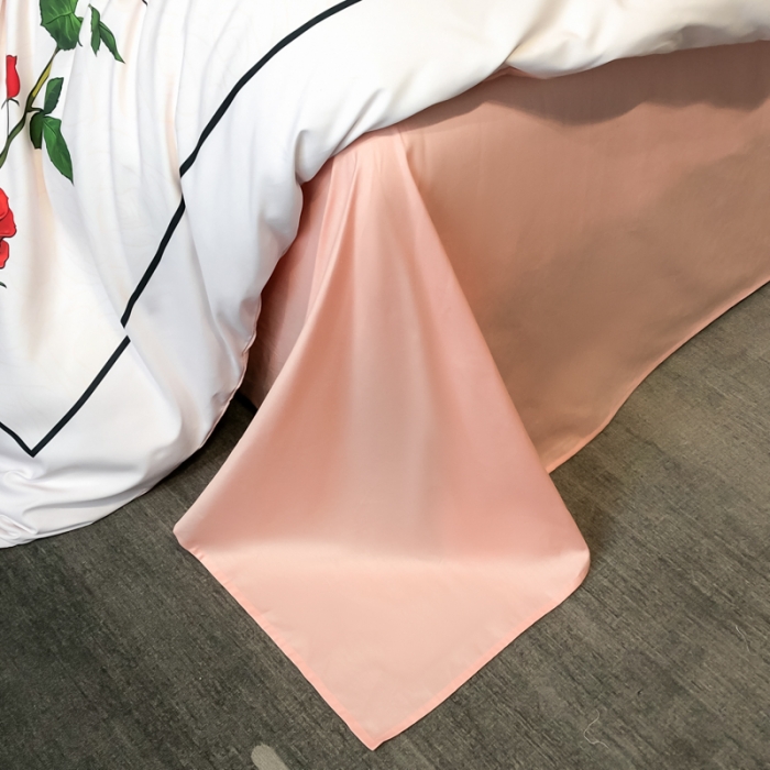 91家纺网 家纺一手货源 找家纺 花沐 2025新款轻奢潮牌亲肤棉纯棉四件套 轻奢字母花