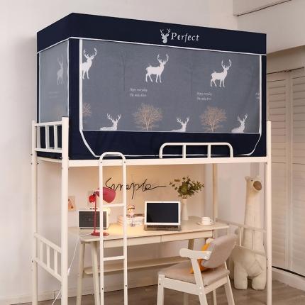 91家纺网 家纺一手货源 找家纺 （总）富缘娜 2025新款学生上下铺遮光防尘蚊帐