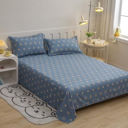 91家纺网 家纺一手货源 找家纺 馨乐 2022新款亲肤印花单品床单凯瑞拉