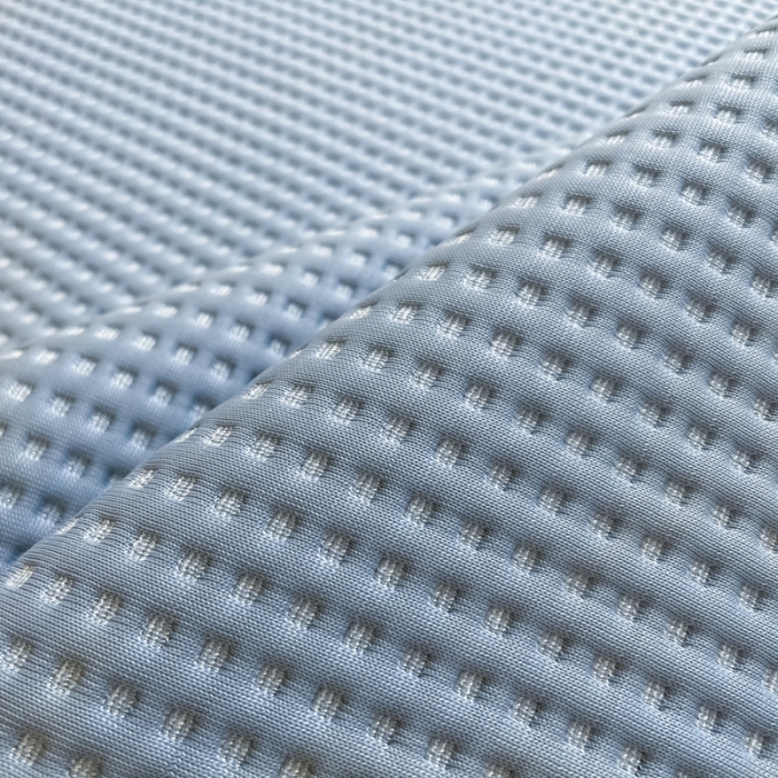 91家纺网 家纺一手货源 找家纺 川悦生活2023新款雪纺极速凉感凉豆豆床裙凉席三件套 贝昔-丁蓝