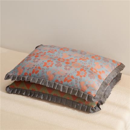 91家纺网 家纺一手货源 找家纺 （总）乐可 2023新款双层纱荞麦花边枕32*55