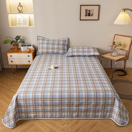 91家纺网 家纺一手货源 找家纺 新印象 2025新款全棉老粗布凉席两件套三件套 传统格调