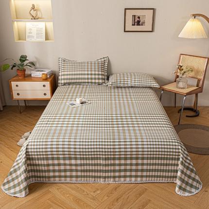 91家纺网 家纺一手货源 找家纺 新印象 2025新款全棉老粗布凉席两件套三件套 欢乐格