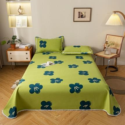 91家纺网 家纺一手货源 找家纺 新印象 2025新款全棉老粗布凉席两件套三件套 幸运花朵