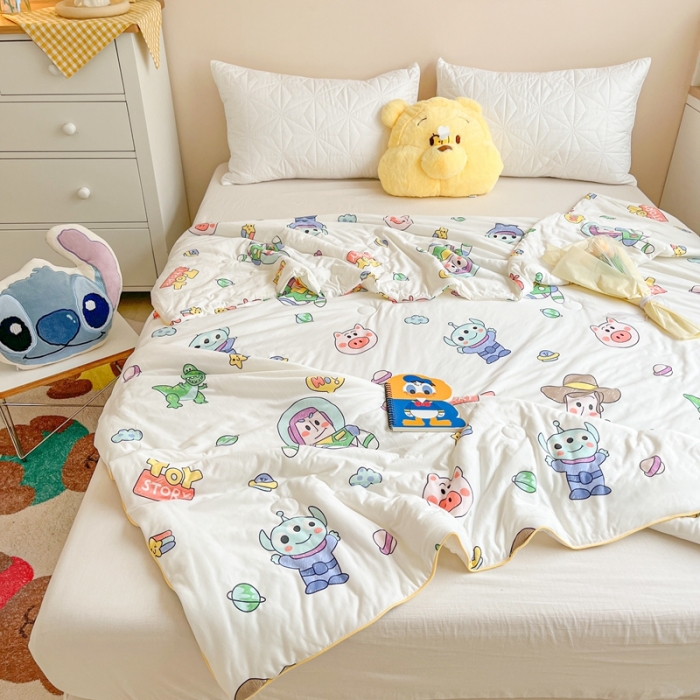 91家纺网 家纺一手货源 找家纺 （总）大彩家居 2023新款迪士尼A类针织棉夏凉被