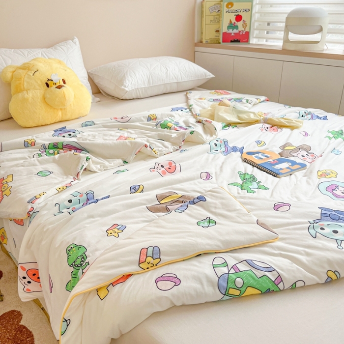 91家纺网 家纺一手货源 找家纺 （总）大彩家居 2023新款迪士尼A类针织棉夏凉被