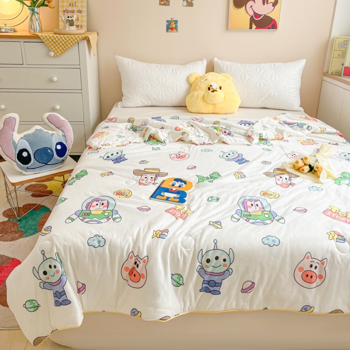 91家纺网 家纺一手货源 找家纺 （总）大彩家居 2023新款迪士尼A类针织棉夏凉被