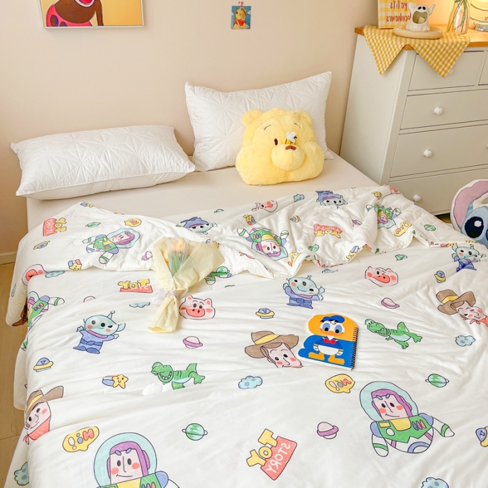 91家纺网 家纺一手货源 找家纺 （总）大彩家居 2023新款迪士尼A类针织棉夏凉被