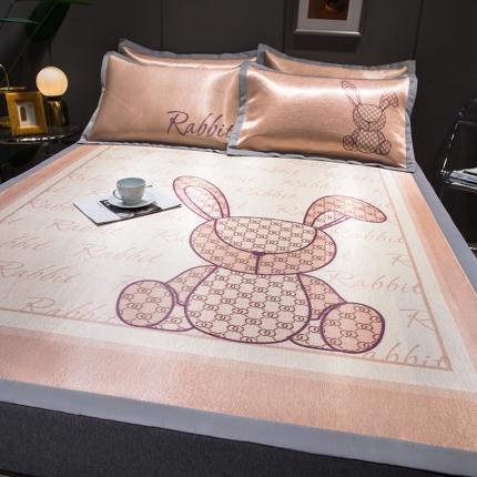 91家纺网 家纺一手货源 找家纺 （总）印季 2025新款宽包边数码印花卡通冰丝席