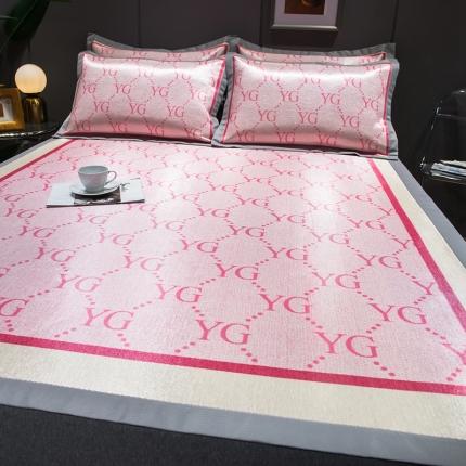 91家纺网 家纺一手货源 找家纺 （总）印季 2025新款宽包边数码印花卡通冰丝席