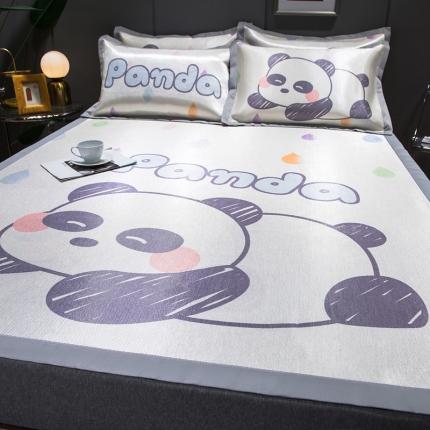 91家纺网 家纺一手货源 找家纺 （总）印季 2025新款宽包边数码印花卡通冰丝席