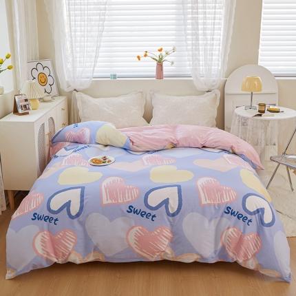 91家纺网 家纺一手货源 找家纺 钰伶 新款13372斜纹全棉印花纯棉单被套（预留6厘米缩水尺寸）