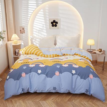 91家纺网 家纺一手货源 找家纺 钰伶 新款13372斜纹全棉印花纯棉单被套（预留6厘米缩水尺寸）