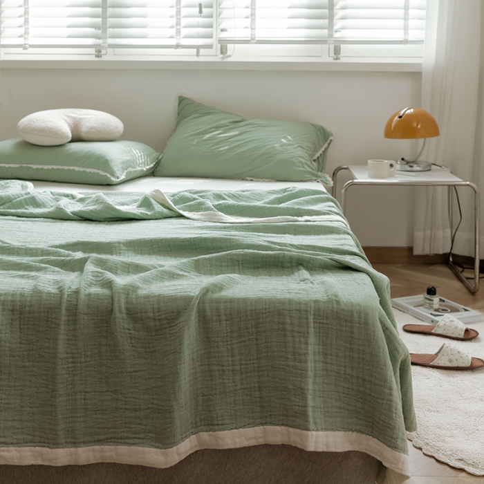 91家纺网 家纺一手货源 找家纺 总雯雨家纺2023新款A类全棉纱布毛巾被