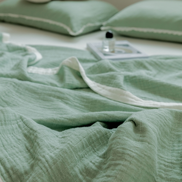 91家纺网 家纺一手货源 找家纺 总雯雨家纺2023新款A类全棉纱布毛巾被