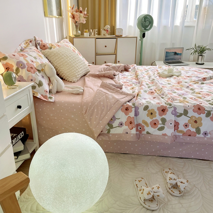 91家纺网 家纺一手货源 找家纺 仟网汇  2023新款全棉新疆棉花夏凉被 海洋花-红