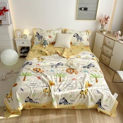 仟网汇  2023新款全棉新疆棉花夏凉被 欢乐谷