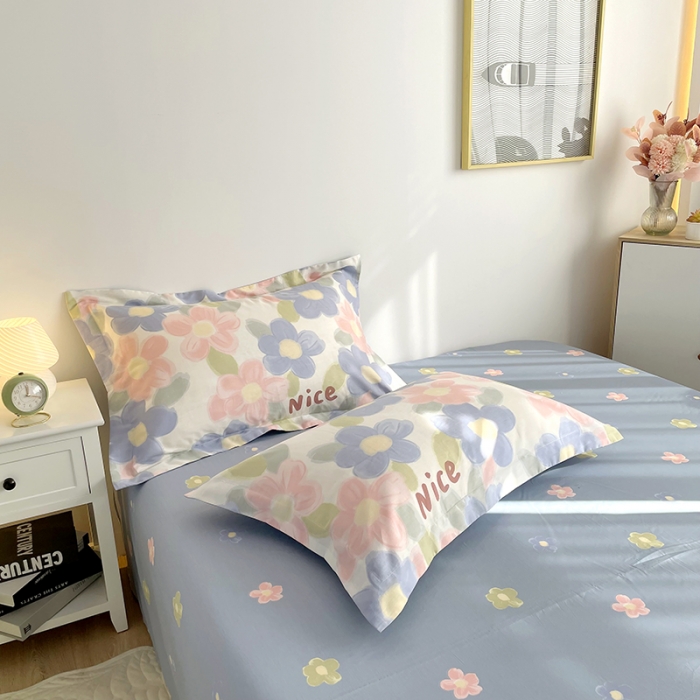 91家纺网 家纺一手货源 找家纺 仟网汇  2023新款全棉新疆棉花夏凉被 蓝海晨光