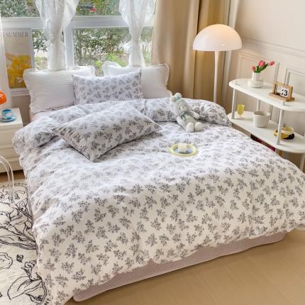 91家纺网 家纺一手货源 找家纺 （总）田野2023新款133372全棉小清新四件套