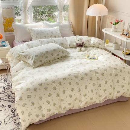 91家纺网 家纺一手货源 找家纺 （总）田野2023新款133372全棉小清新四件套