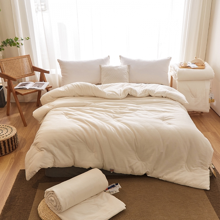 91家纺网 家纺一手货源 找家纺 （总）蓝庭 2023 A类原棉提花不染大豆被冬被被芯春秋被夏被子母被