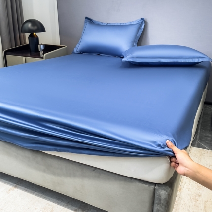 91家纺网 家纺一手货源 找家纺 （总）100支品乐长绒棉床笠 笠高35CM全棉贡缎床垫套