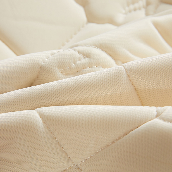 91家纺网 家纺一手货源 找家纺 西域种棉人 新疆棉花凉席冰丝凉感丝平铺款加厚床单款三件套纯色水洗珍珠白