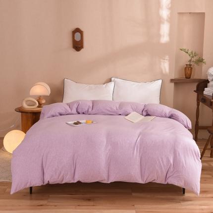 91家纺网 家纺一手货源 找家纺 （总）甜之梦 2025新款针织棉拼色单被套(任何尺寸都可以定制)