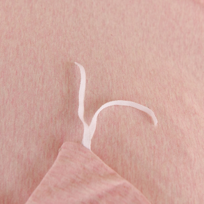 91家纺网 家纺一手货源 找家纺 甜之梦 2025新款针织棉拼色单被套(任何尺寸都可以定制) 浅粉