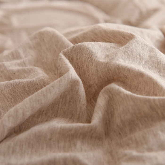 91家纺网 家纺一手货源 找家纺 甜之梦 2025新款针织棉拼色单被套(任何尺寸都可以定制) 浅咖