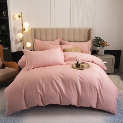 91家纺网 家纺一手货源 找家纺 新款60支13376纯棉纯色四件套系列-四件套