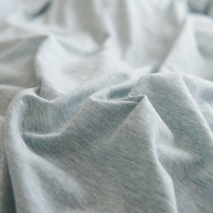 91家纺网 家纺一手货源 找家纺 甜之梦 2025新款针织棉拼色单被套(任何尺寸都可以定制) 水绿