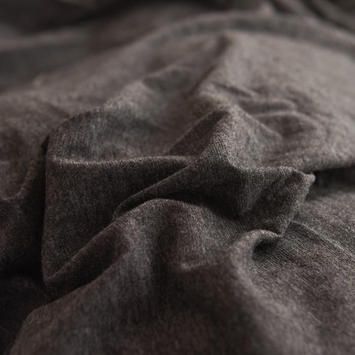 91家纺网 家纺一手货源 找家纺 甜之梦 2025新款针织棉拼色单被套(任何尺寸都可以定制) 碳黑