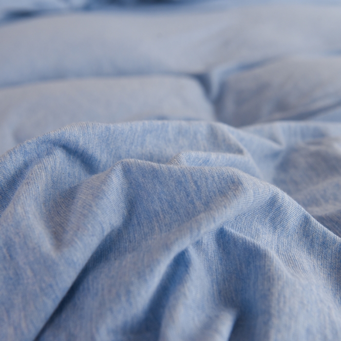 91家纺网 家纺一手货源 找家纺 甜之梦 2025新款针织棉拼色单被套(任何尺寸都可以定制) 天兰