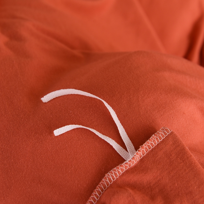 91家纺网 家纺一手货源 找家纺 甜之梦 2025新款针织棉拼色单被套(任何尺寸都可以定制) 棕红