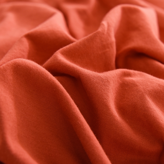 91家纺网 家纺一手货源 找家纺 甜之梦 2025新款针织棉拼色单被套(任何尺寸都可以定制) 棕红＋深咖