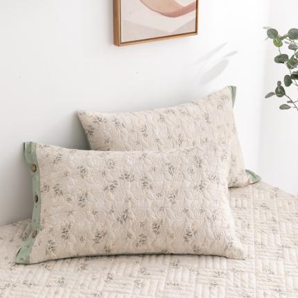 （总）优乐家纺 2023新款全棉印花绗绣系列2 单枕套